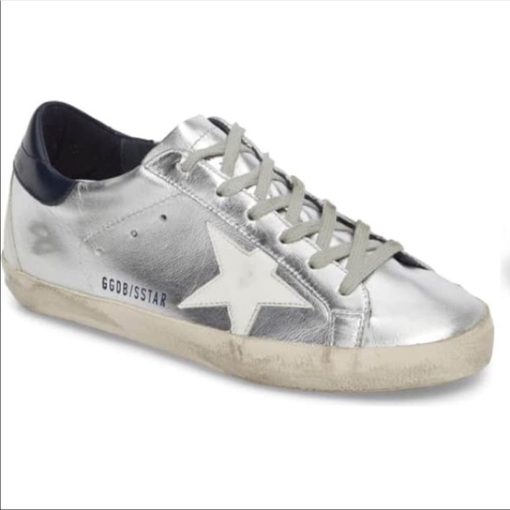 Golden Goose Metallic Superstar sneakers (size 41)